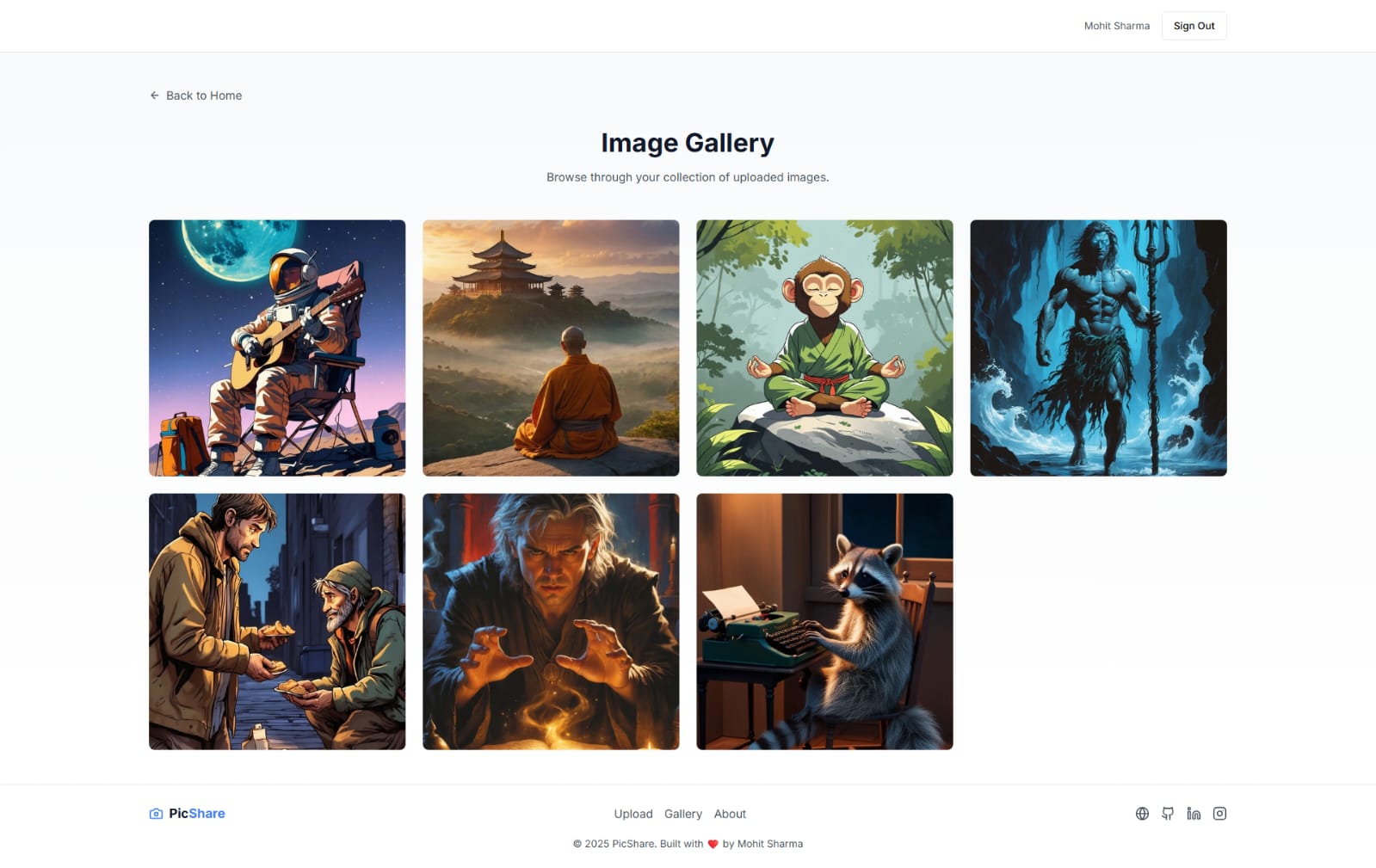 PicShare – Social Image Sharing Platform - Additional view